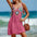 Sleeveless Dress Bohemia Stitching Colorful Pattern V-neck Hollow Beach Dress - JUPITER BMY LTD