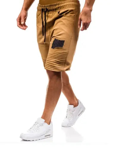 Stitching tethered five-point pants - JUPITER BMY LTD