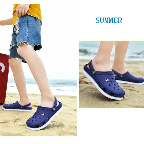Summer Slippers Men's Hole Shoes Sandals Beach Shoes - JUPITER BMY LTD