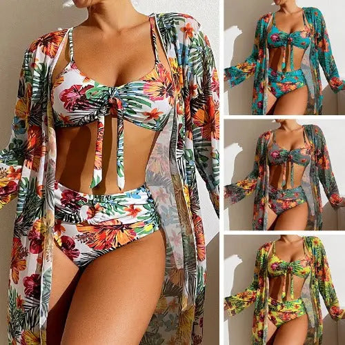 Swimwear Long Sleeved Blouse Three Piece Suit - JUPITER BMY LTD