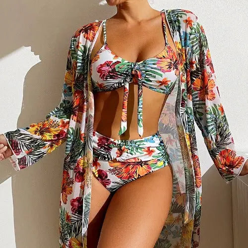 Swimwear Long Sleeved Blouse Three Piece Suit - JUPITER BMY LTD