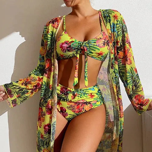 Swimwear Long Sleeved Blouse Three Piece Suit - JUPITER BMY LTD