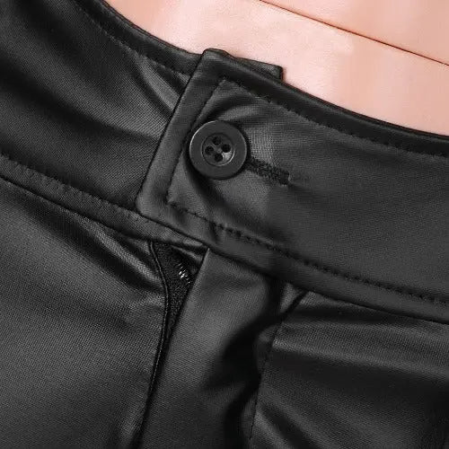 Tight pu leather leggings- JUPITER BMY