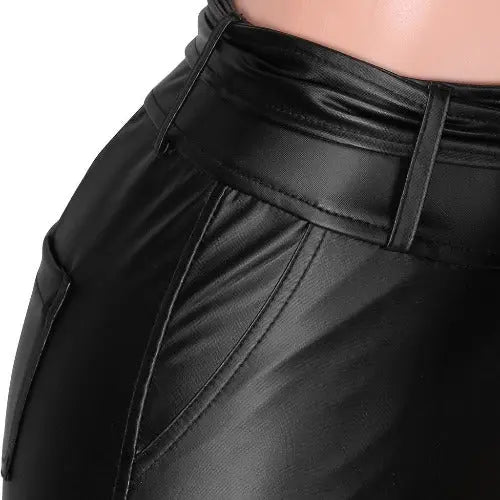 Tight pu leather leggings- JUPITER BMY