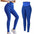 Women Tights Plus Size Sports High Waist Yoga & Gym  Pants Blue- JUPITER BMY