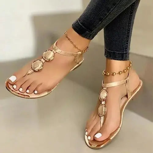 Women's Flat Sandals Summer Beach Shoes- JUPITER BMY