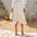 Floral Ruffle Wrap Midi Skirt