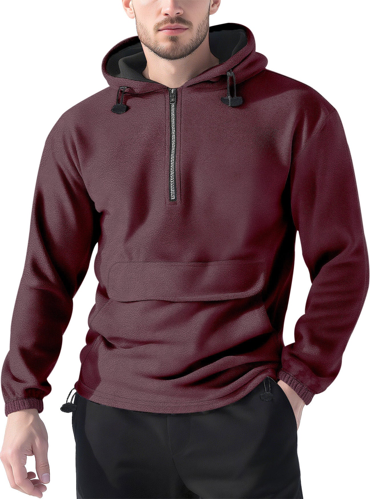 Half-Zip Pullover Hoodie