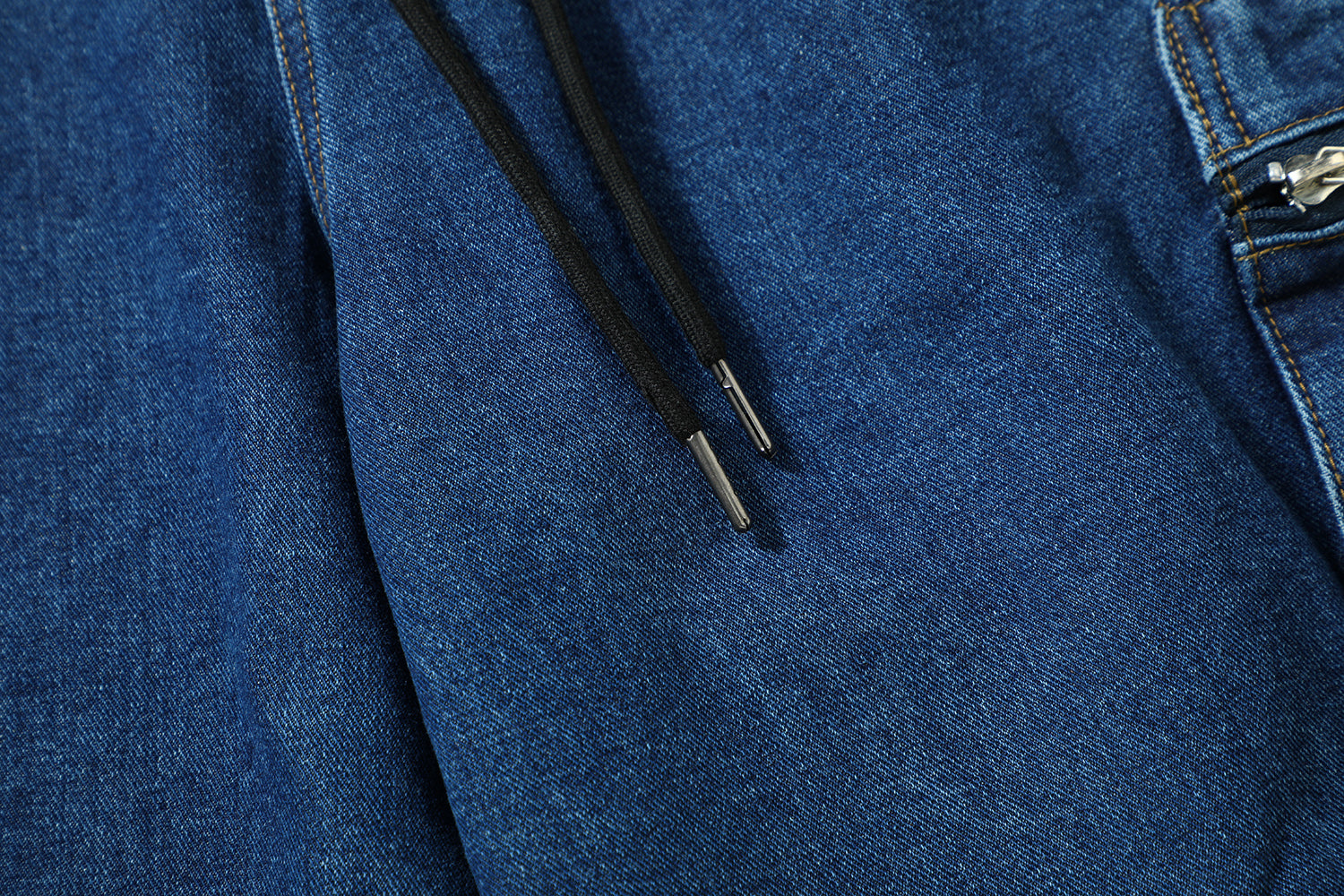 Relaxed-Fit Denim Cargo Trousers