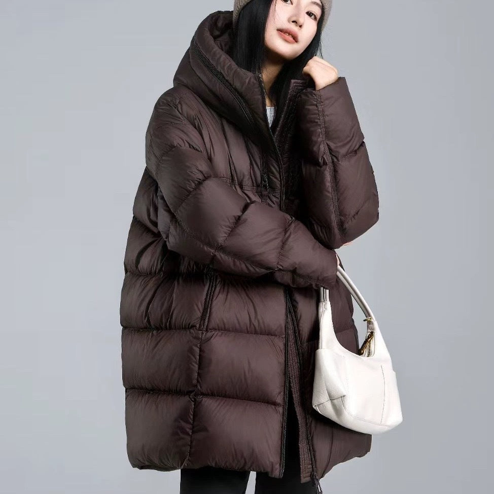 Oversized High-Collar Down Puffer Jacket