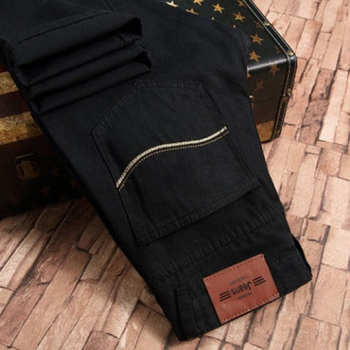 Loose Straight Casual Work Stretch Jeans For Men- JUPITER BMY