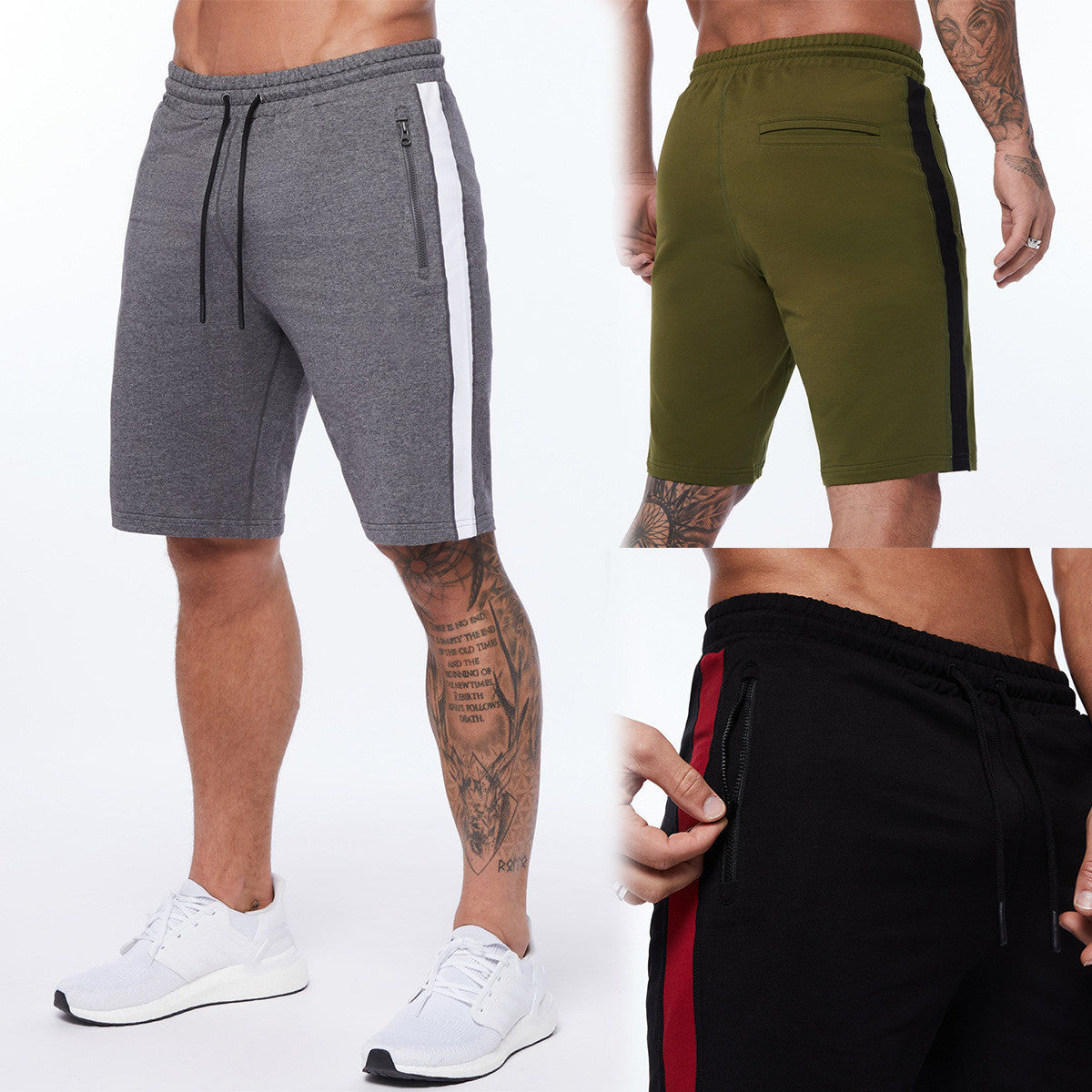 Men's Athletic Colorblock Running Shorts- JUPITER BMY