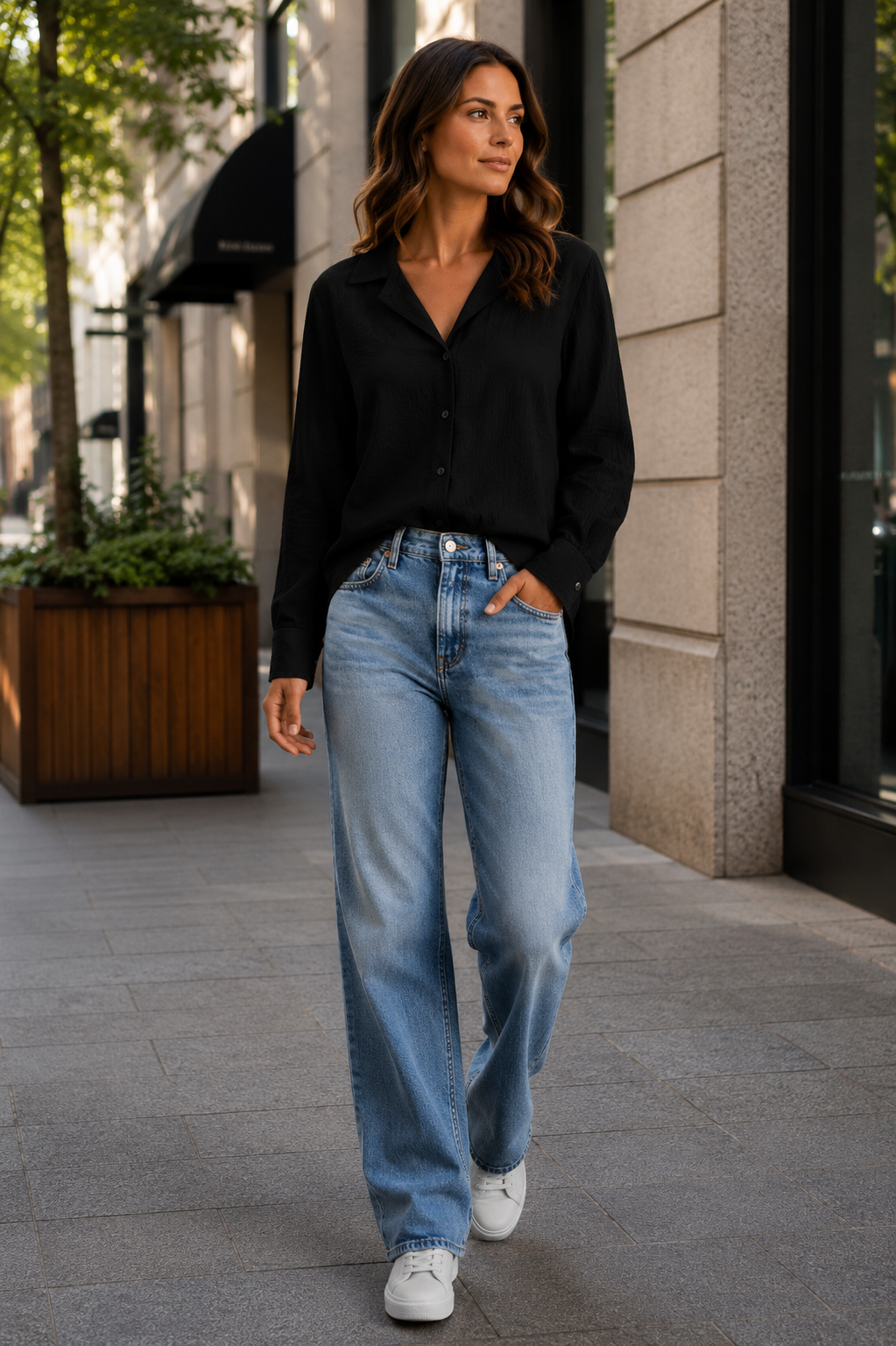 Unisex Textured Long Sleeve Shirt
