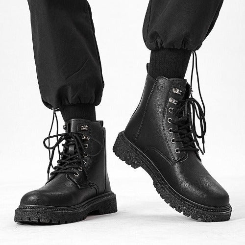 High-top Shoes All-match British Work Shoes Winter Thick Bottom Hiking Boots- JUPITER BMY