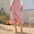 Floral Ruffle Wrap Midi Skirt