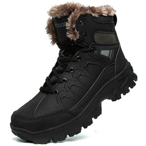 Men's Plus Size Warm High Top Outdoor Cotton Shoes- JUPITER BMY