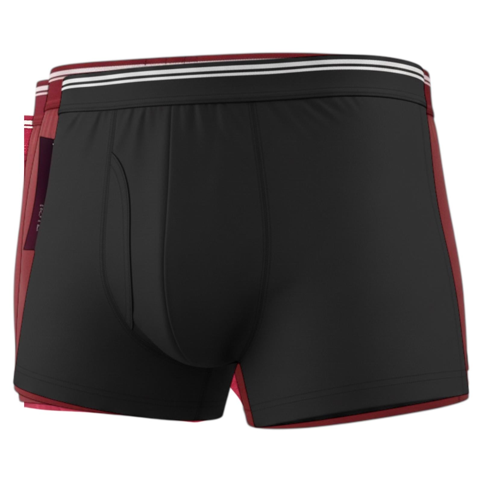 Jupiter Bmy Ltd Men’s Slim Fit Trunks 3 Pack – Slim Fit Boxer – Stretch Elastic Waist – Navy Red Black