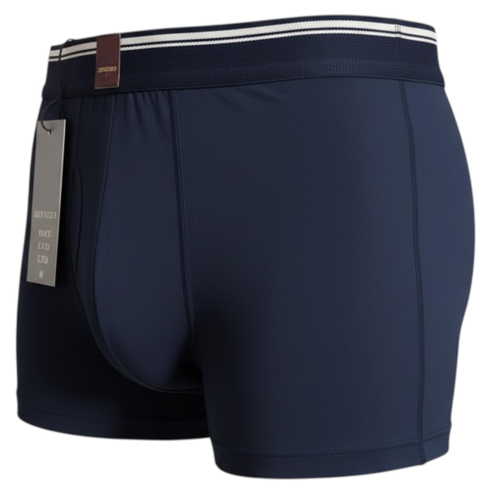 Jupiter Bmy Ltd Men’s Slim Fit Trunks 3 Pack – Slim Fit Boxer – Stretch Elastic Waist – Navy Red Black