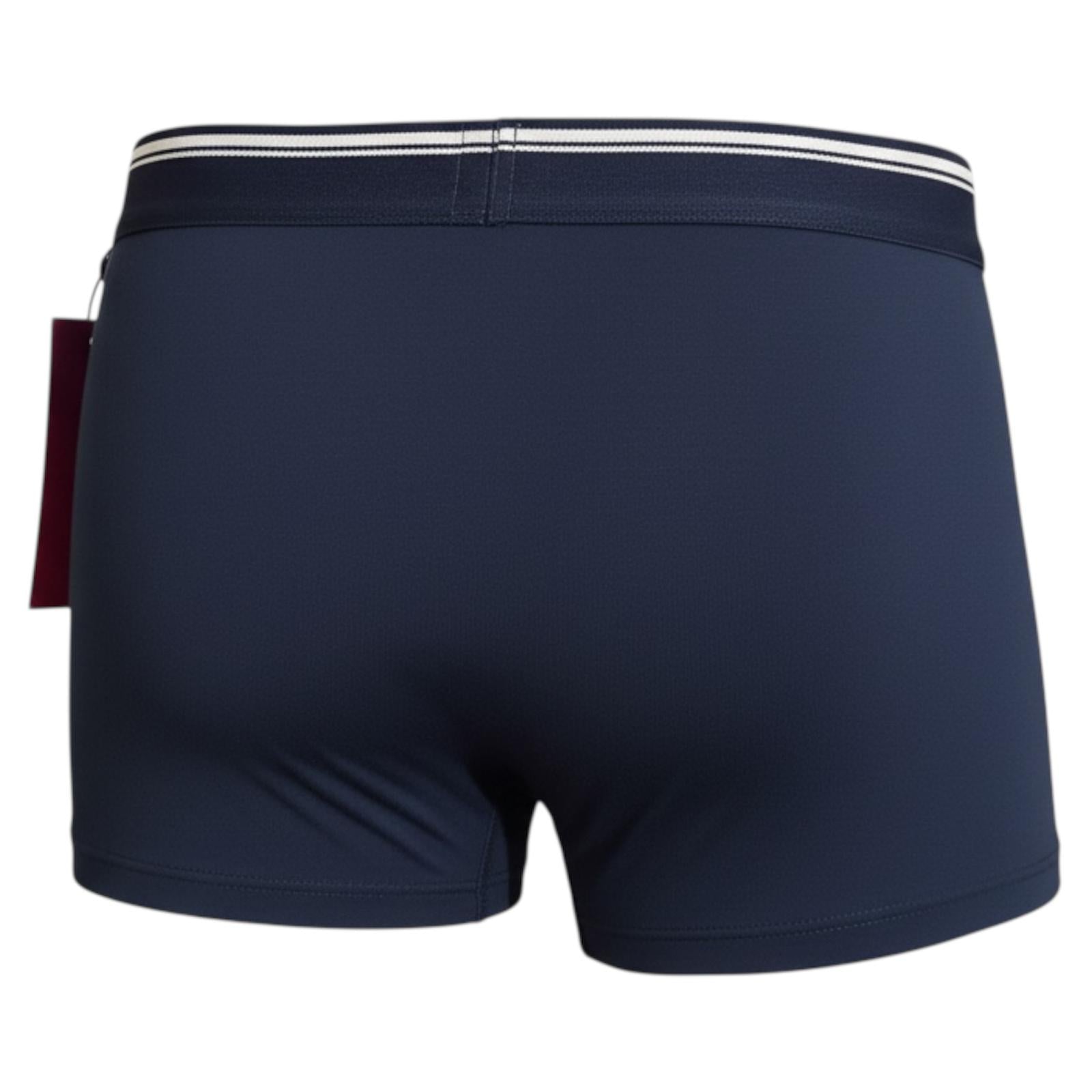 Jupiter Bmy Ltd Men’s Slim Fit Trunks 3 Pack – Slim Fit Boxer – Stretch Elastic Waist – Navy Red Black