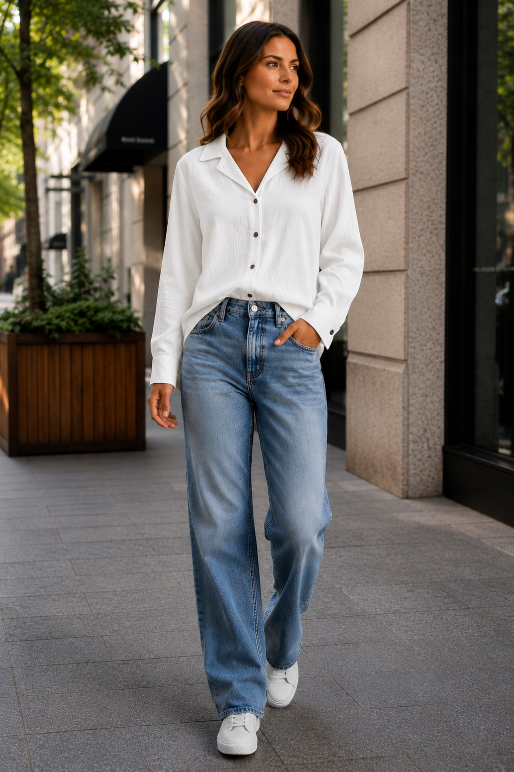 Unisex Textured Long Sleeve Shirt