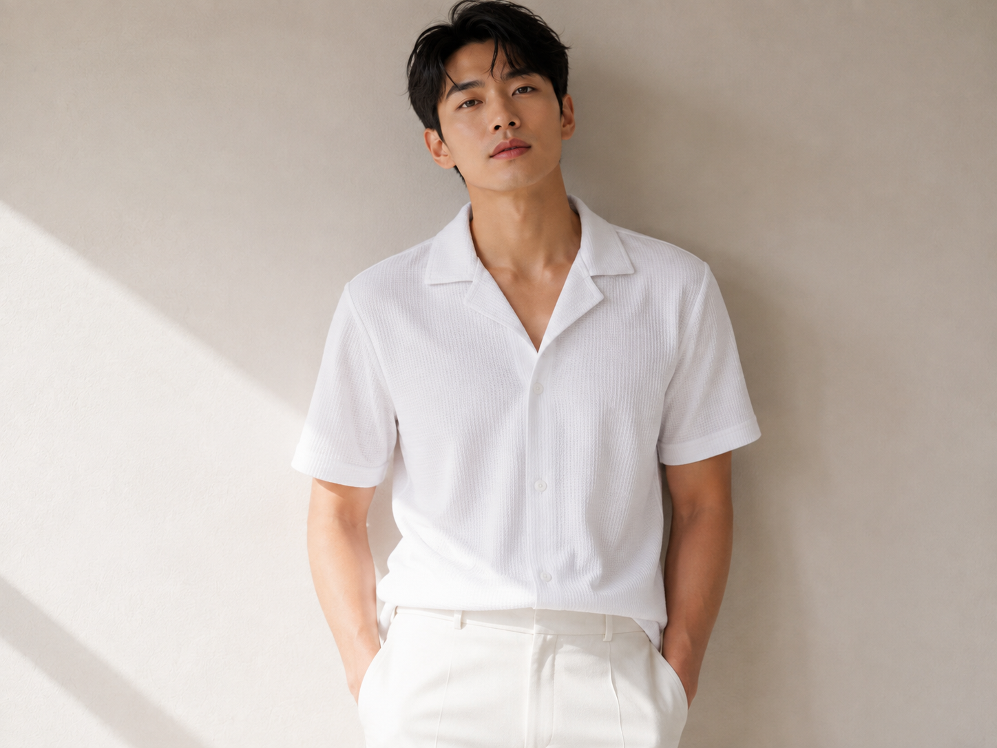Unisex Button-Up Shirt – Waffle
