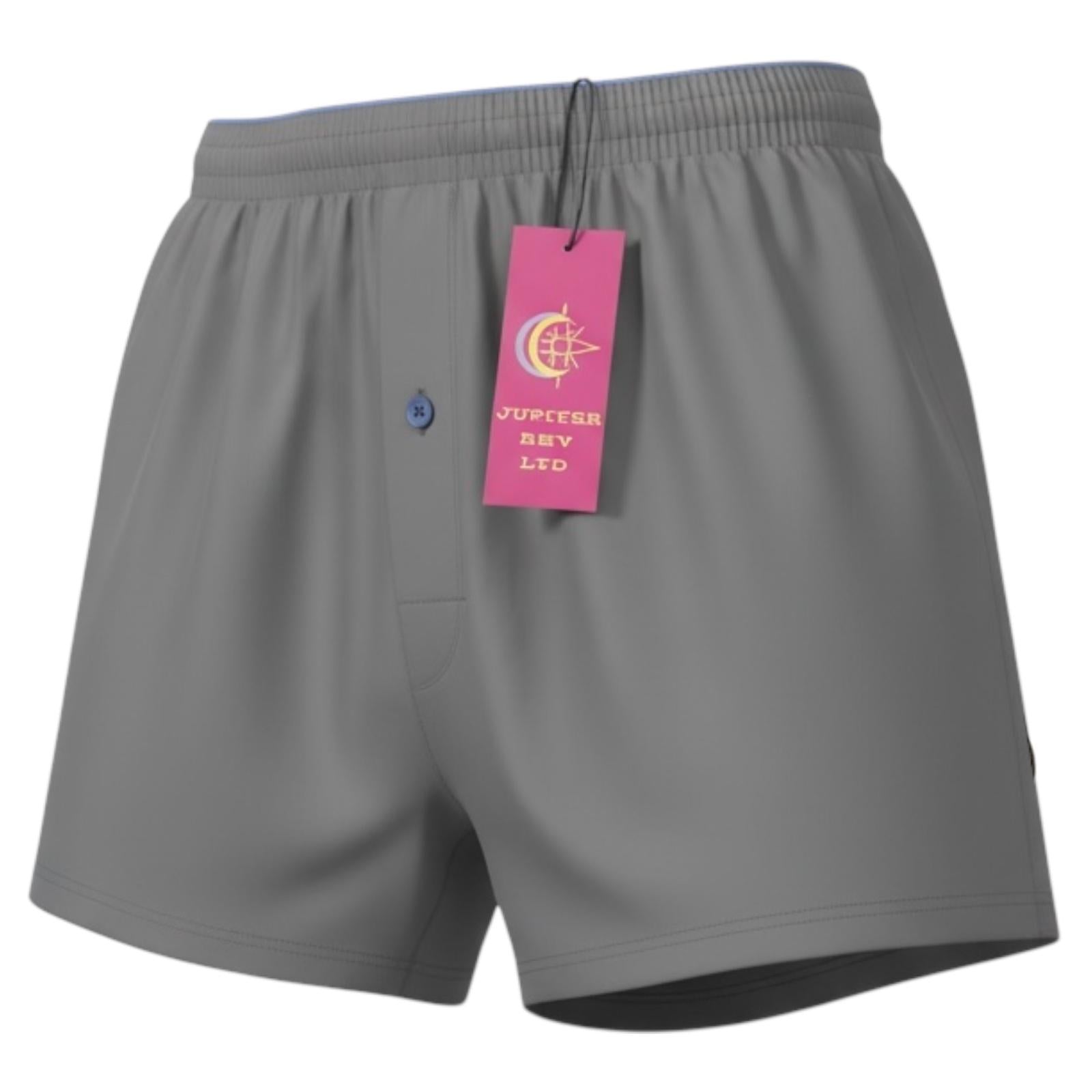 Jupiter Bmy Ltd Men’s Classic Woven Boxer Shorts Triple Set– Relaxed Fit – Elastic Waist – Cotton